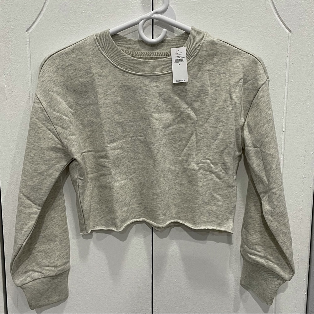 NWT Gap Teen Cropped Sweatshirt